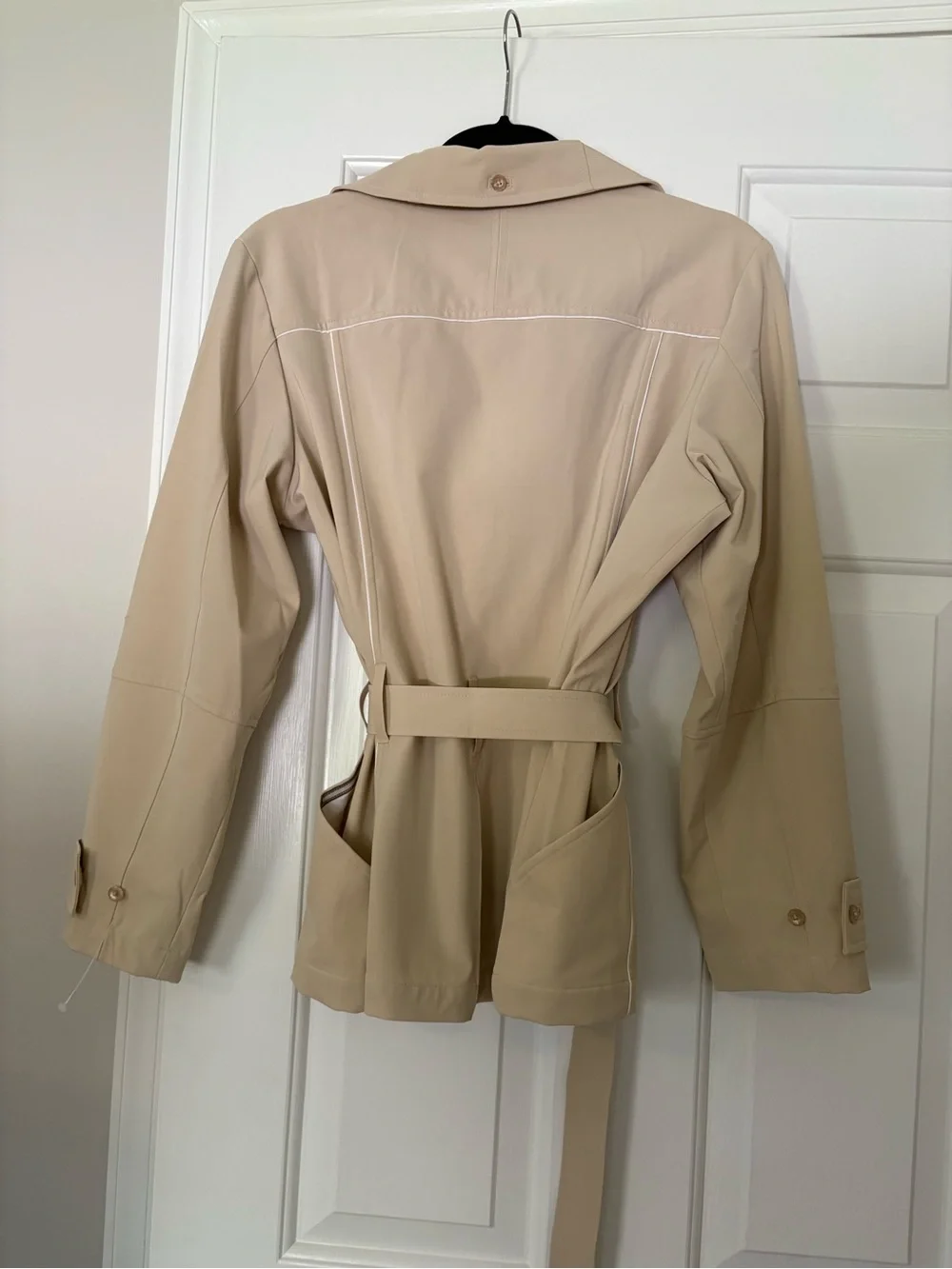 Nike Women's Dri-Fit Golf Beige Belted Jacket NWT MEDIUM